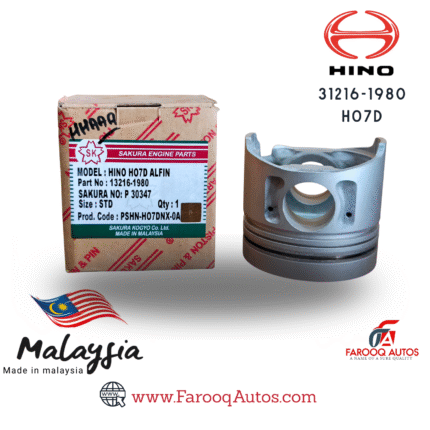PISTON HINO HO7D 13216-1980 SAKURA MADE IN MALAYSIA